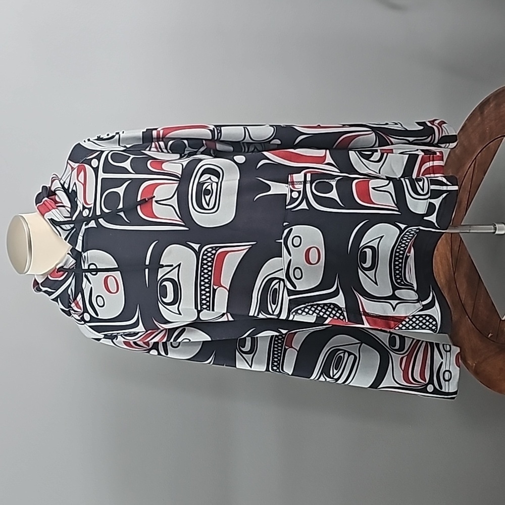 Native Northwest Haida Eagle Vision  Pullover Hoodie